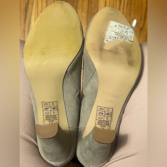 White House Black Market Over the Knee 
Boots in Taupe - Picture 3 of 4